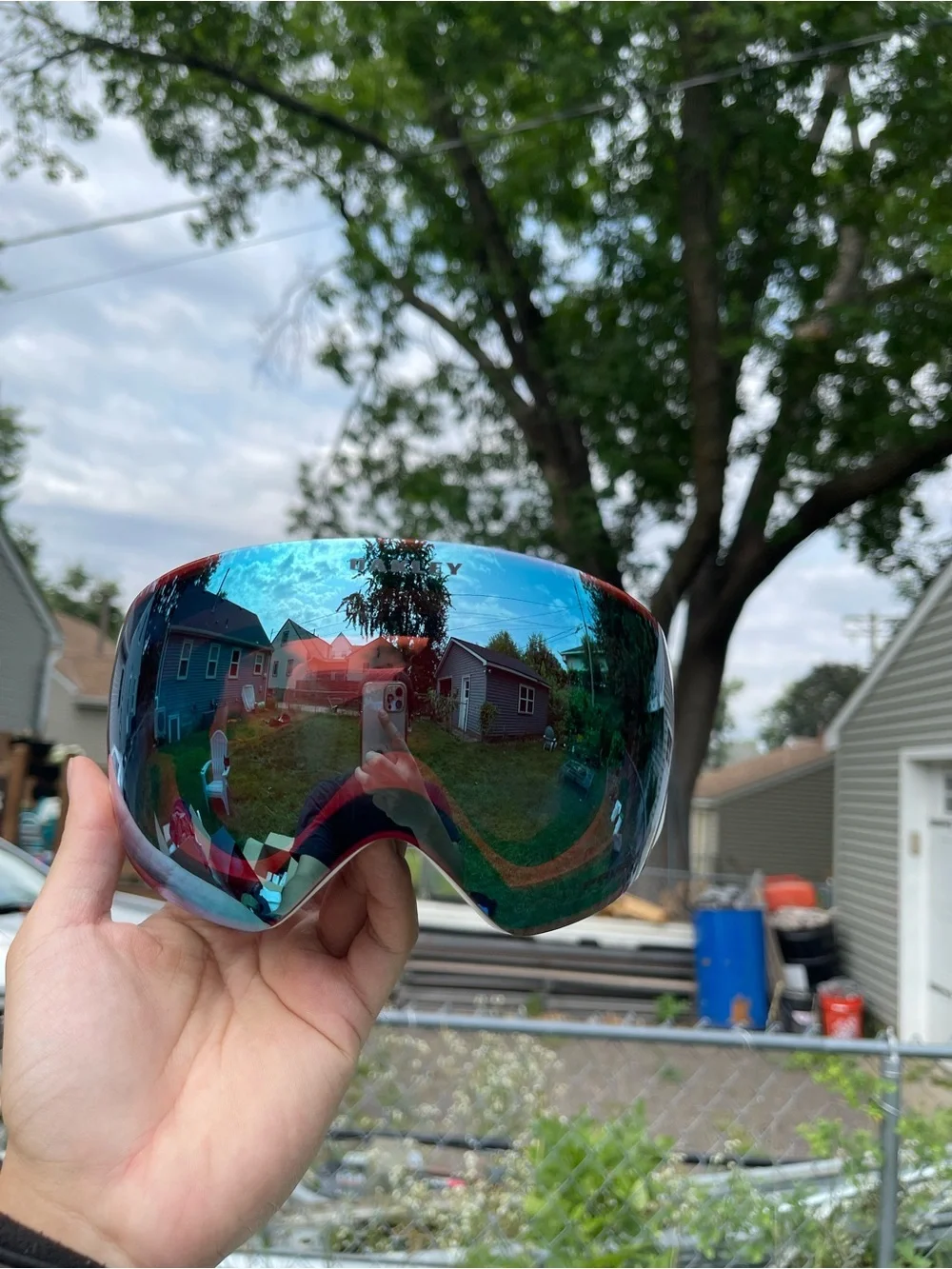 Oakley Blue Red Mirrored Replacement Goggle Lens